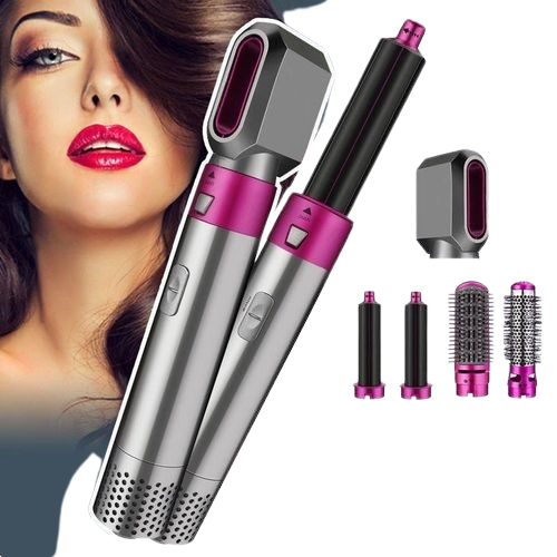 Cepillo 5 en 1 – Tu secreto para un look de salón en casa