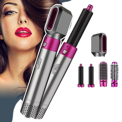 Cepillo 5 en 1 – Tu secreto para un look de salón en casa