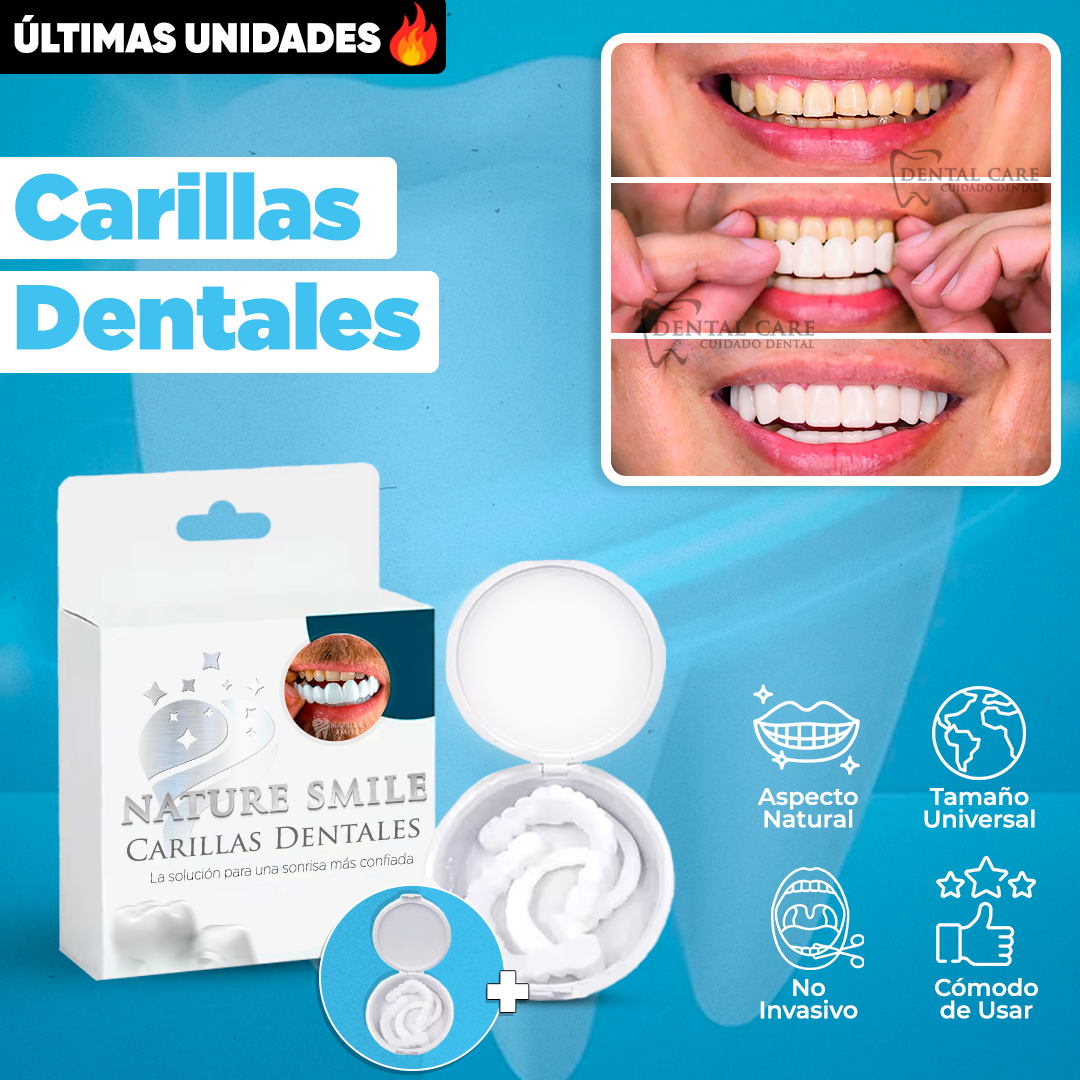 Pack 2 Carillas Dentales Naturales Removibles DentalCare
