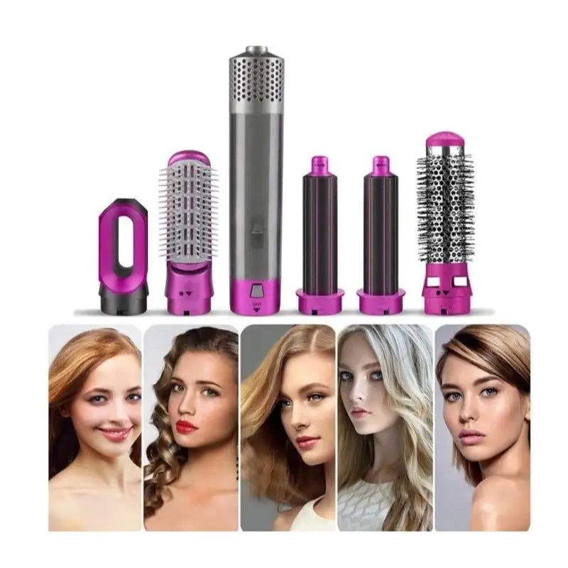 Cepillo 5 en 1 – Tu secreto para un look de salón en casa